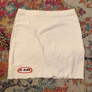 White womens skirt